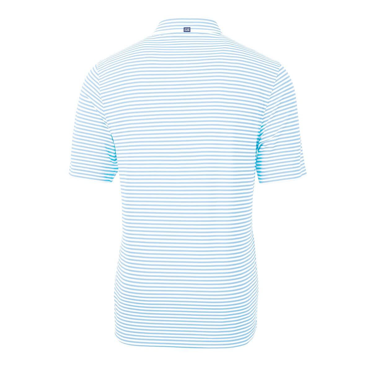 NCAA Light FIU Panthers Big & Tall Team Logo Virtue Eco Pique Stripe Recycled Polo