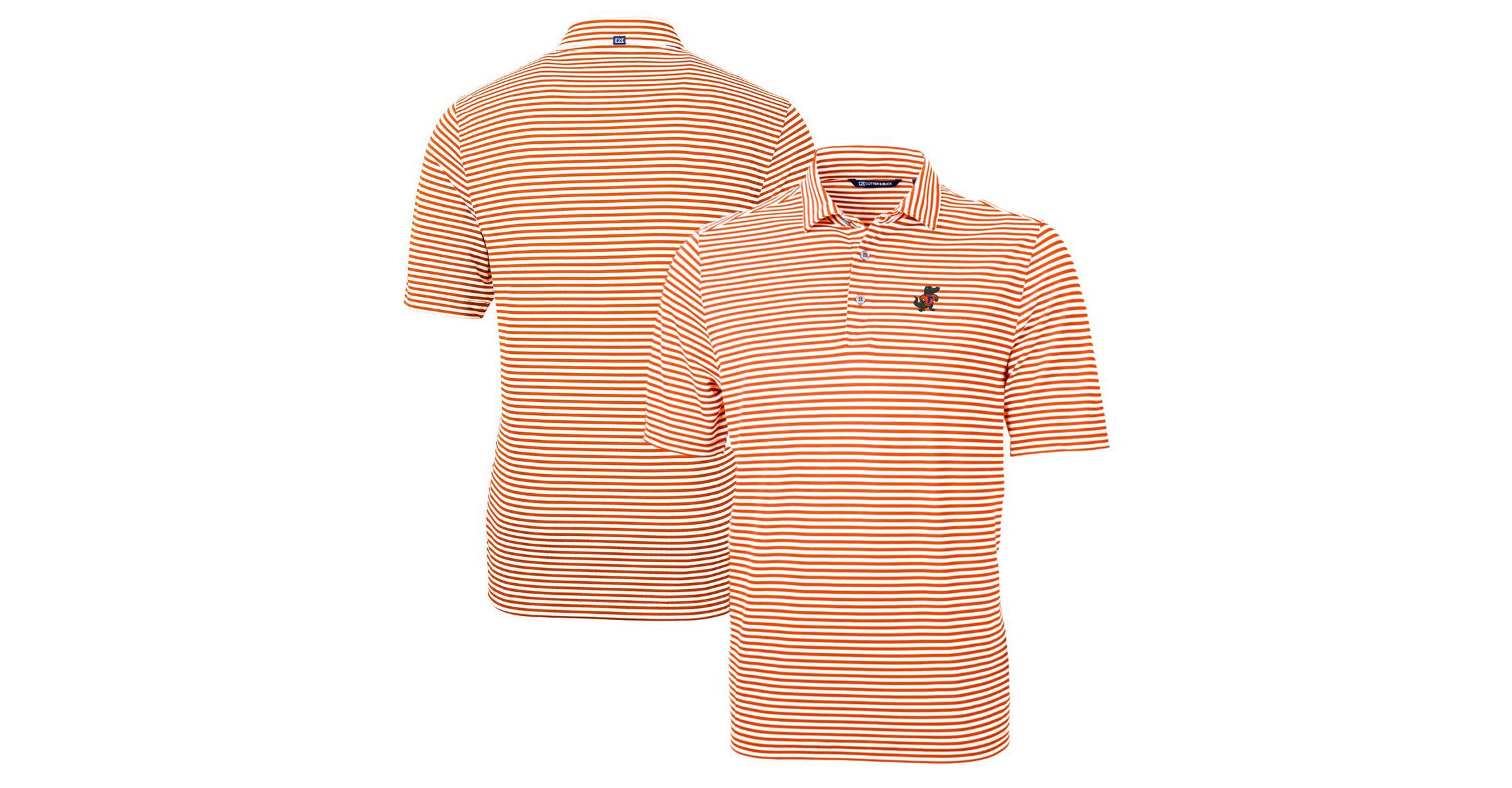NCAA Florida Gators Big & Tall Team Logo Virtue Eco Pique Stripe Recycled Polo