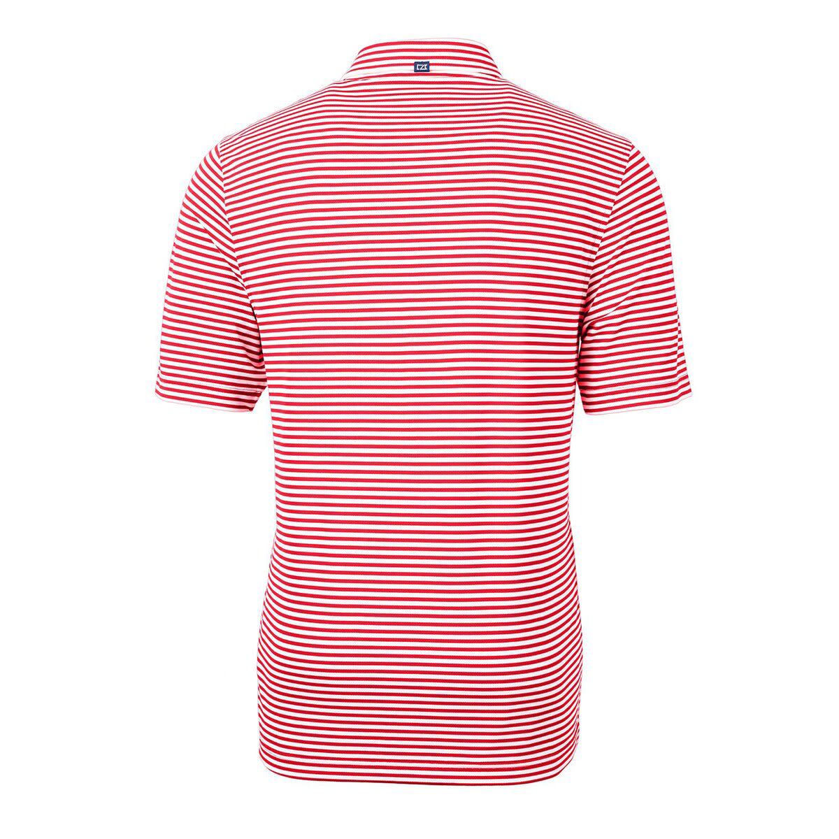 NCAA NC State Wolfpack Big & Tall Team Logo Virtue Eco Pique Stripe Recycled Polo
