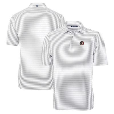 NCAA Florida State Seminoles Big & Tall Team Logo Virtue Eco Pique Stripe Recycled Polo