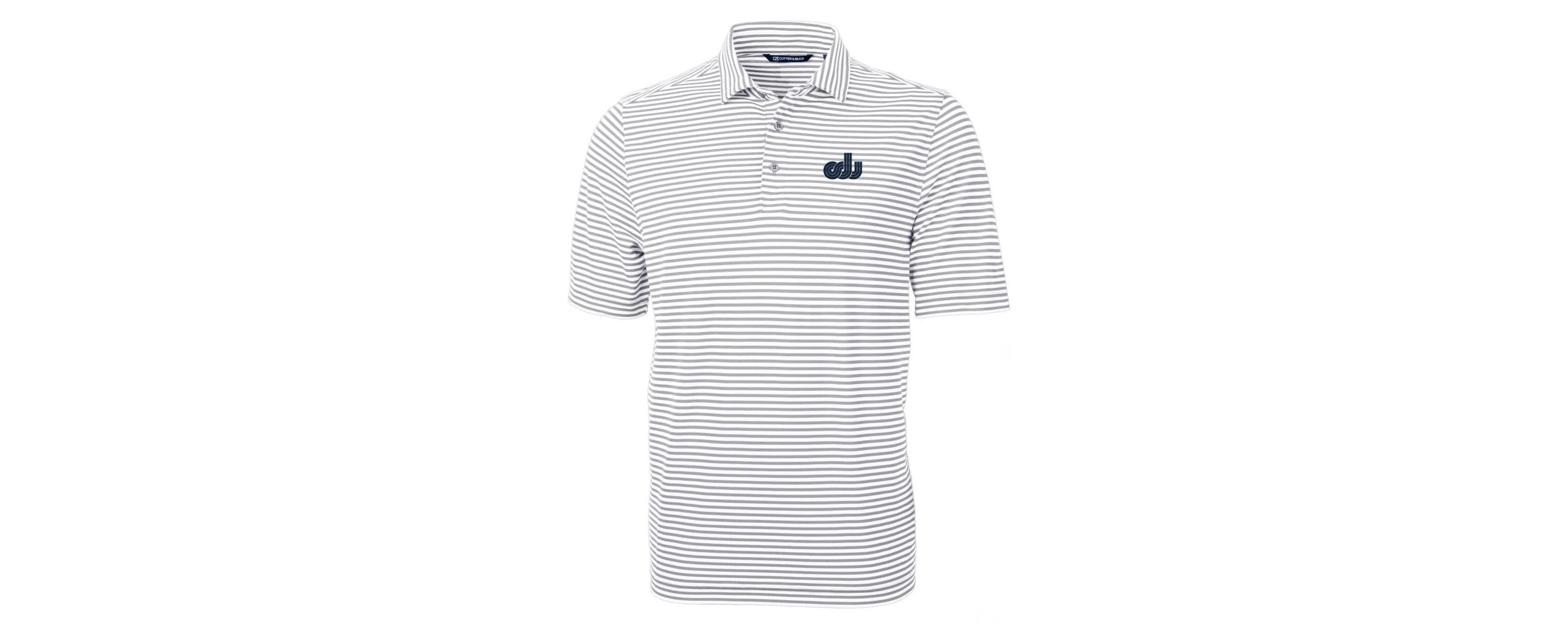 NCAA Old Dominion Monarchs Big & Tall Team Logo Virtue Eco Pique Stripe Recycled Polo