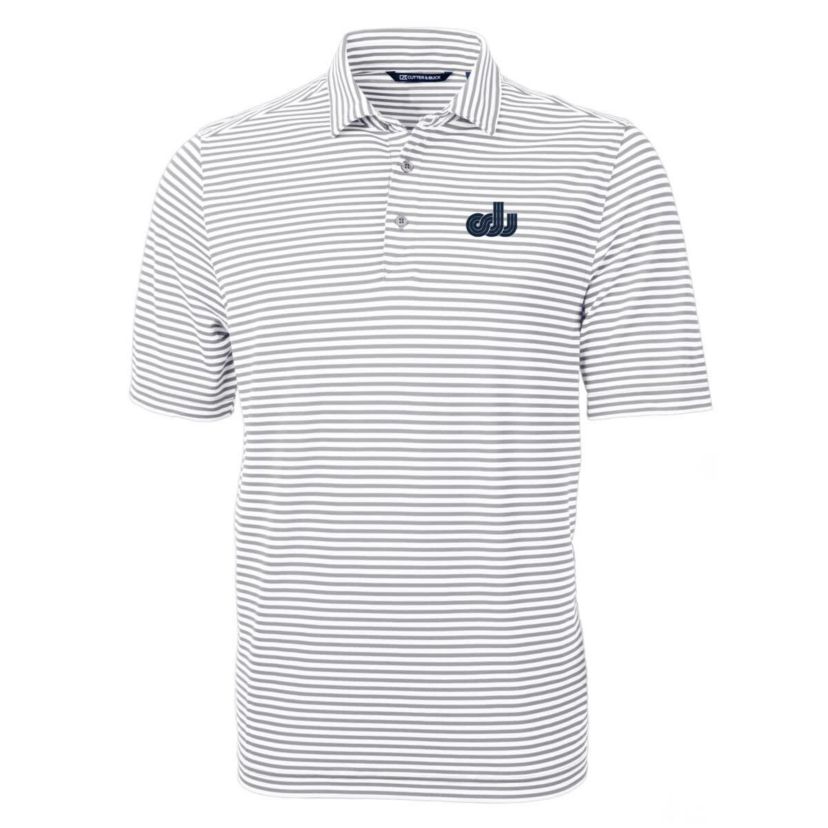 NCAA Old Dominion Monarchs Big & Tall Team Logo Virtue Eco Pique Stripe Recycled Polo