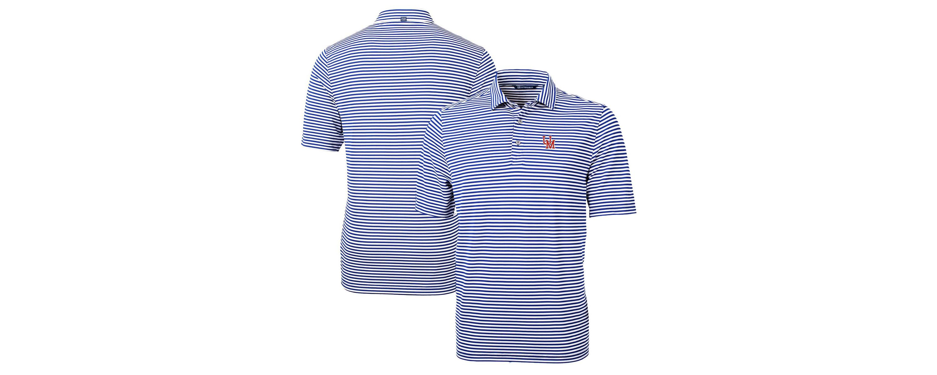 NCAA Ole Miss Rebels Big & Tall Team Logo Virtue Eco Pique Stripe Recycled Polo