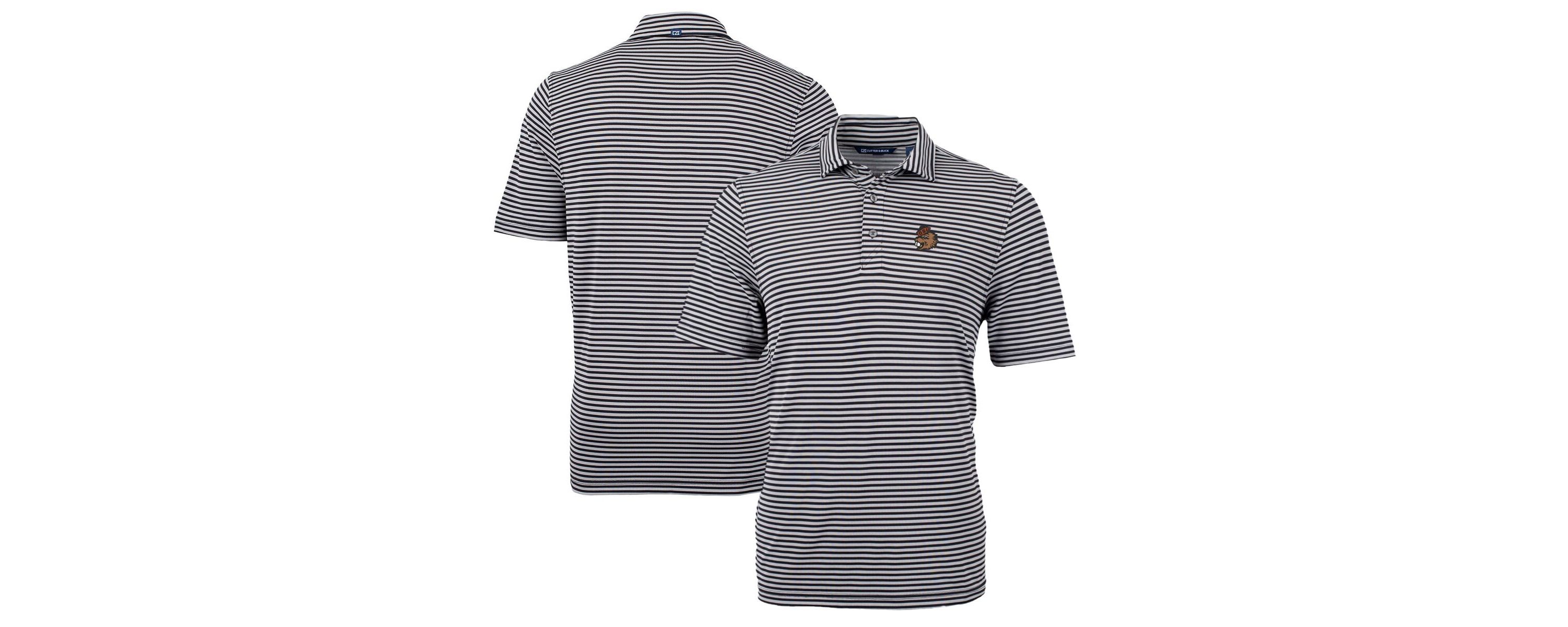 NCAA Oregon State Beavers Big & Tall Team Logo Virtue Eco Pique Stripe Recycled Polo