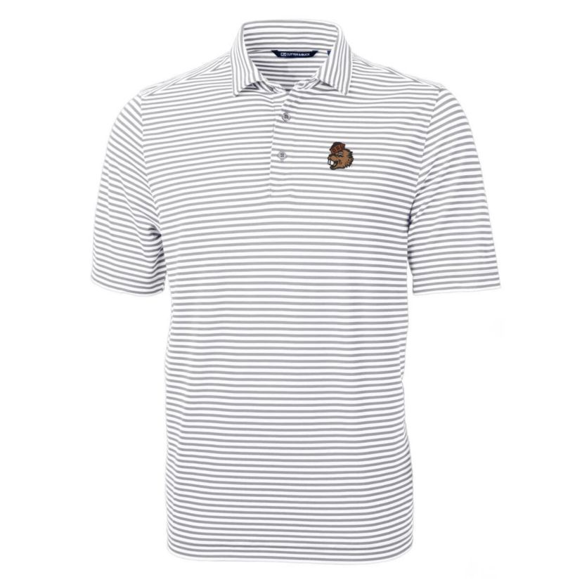 NCAA Oregon State Beavers Big & Tall Team Logo Virtue Eco Pique Stripe Recycled Polo
