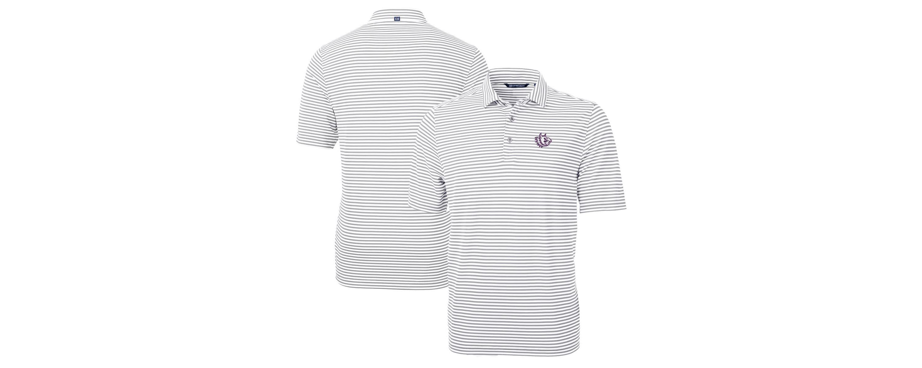 NCAA TCU Horned Frogs Big & Tall Team Logo Virtue Eco Pique Stripe Recycled Polo