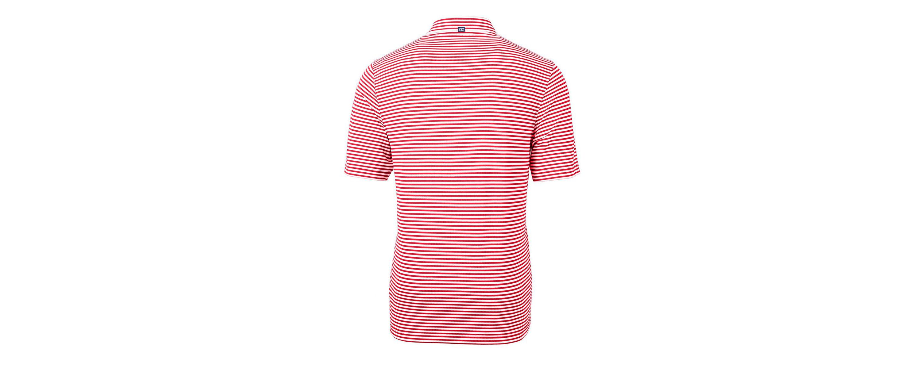 Texas Tech Red Raiders NCAA Texas Tech Raiders Big & Tall Team Logo Virtue Eco Pique Stripe Recycled Polo
