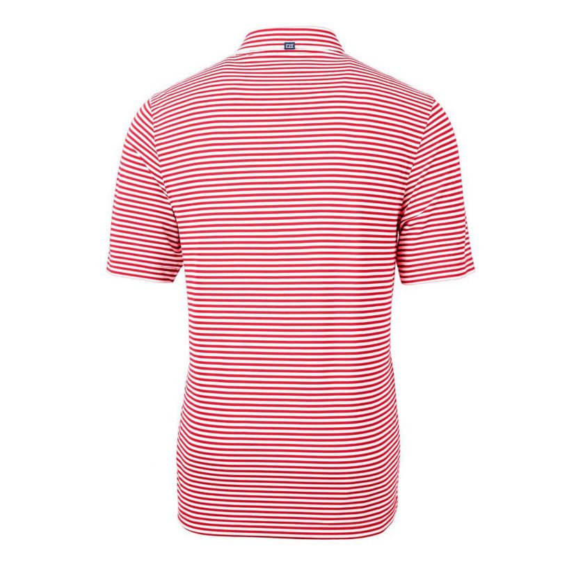Texas Tech Red Raiders NCAA Texas Tech Raiders Big & Tall Team Logo Virtue Eco Pique Stripe Recycled Polo