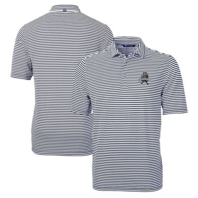 NCAA Utah State Aggies Big & Tall Team Logo Virtue Eco Pique Stripe Recycled Polo