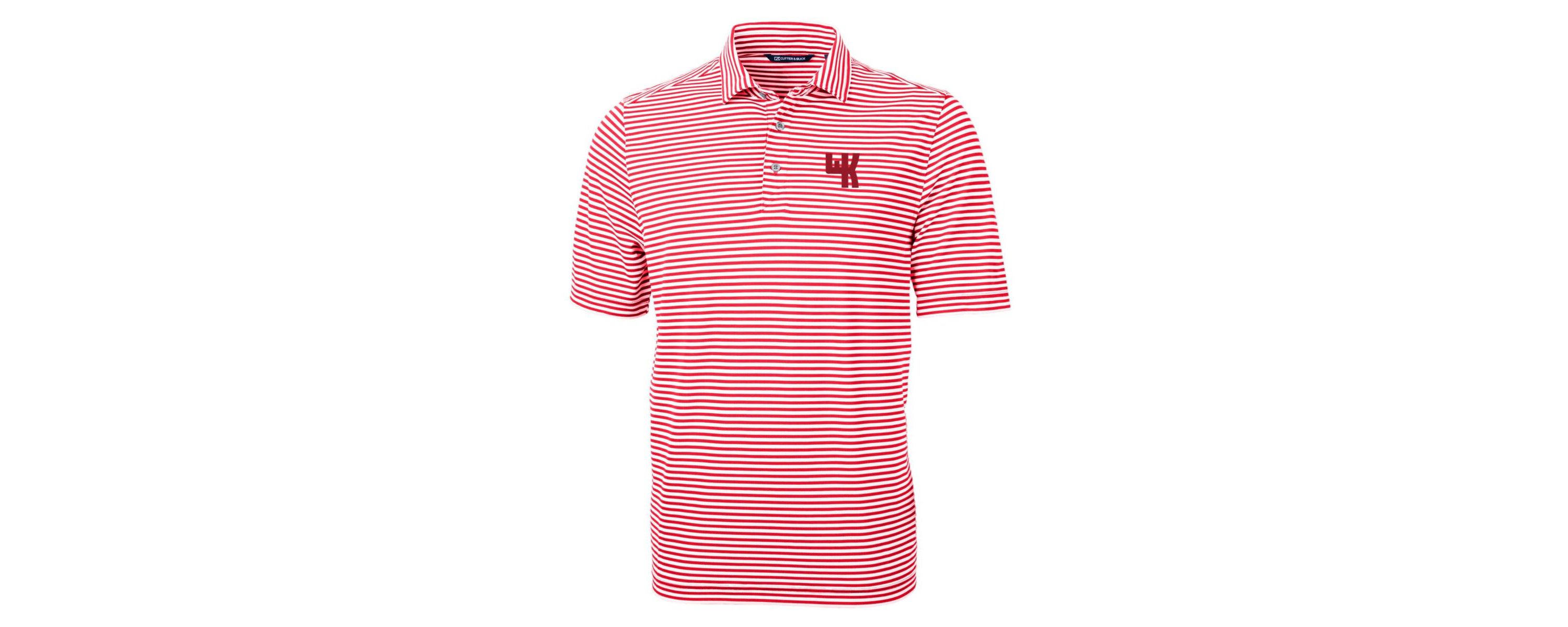 NCAA Western Kentucky Hilltoppers Big & Tall Team Logo Virtue Eco Pique Stripe Recycled Polo