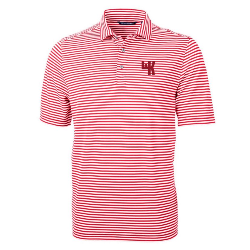 NCAA Western Kentucky Hilltoppers Big & Tall Team Logo Virtue Eco Pique Stripe Recycled Polo