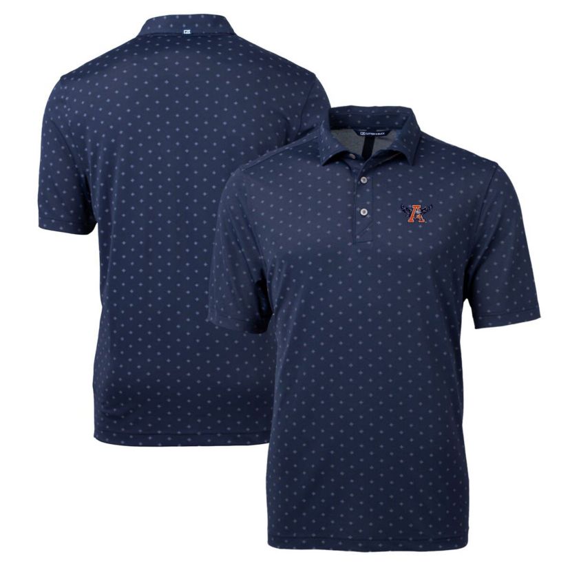 NCAA Auburn Tigers Team Big & Tall Virtue Eco Pique Tile Print Polo