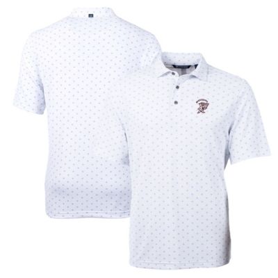 NCAA Mississippi State Bulldogs Team Big & Tall Virtue Eco Pique Tile Print Polo