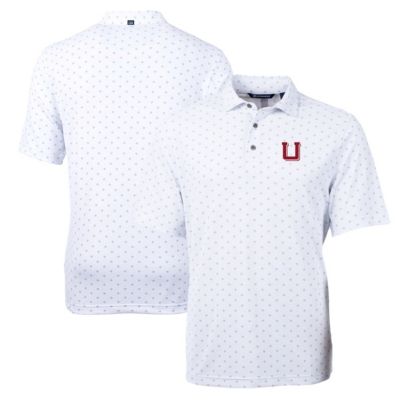 NCAA Utah Utes Team Big & Tall Virtue Eco Pique Tile Print Polo