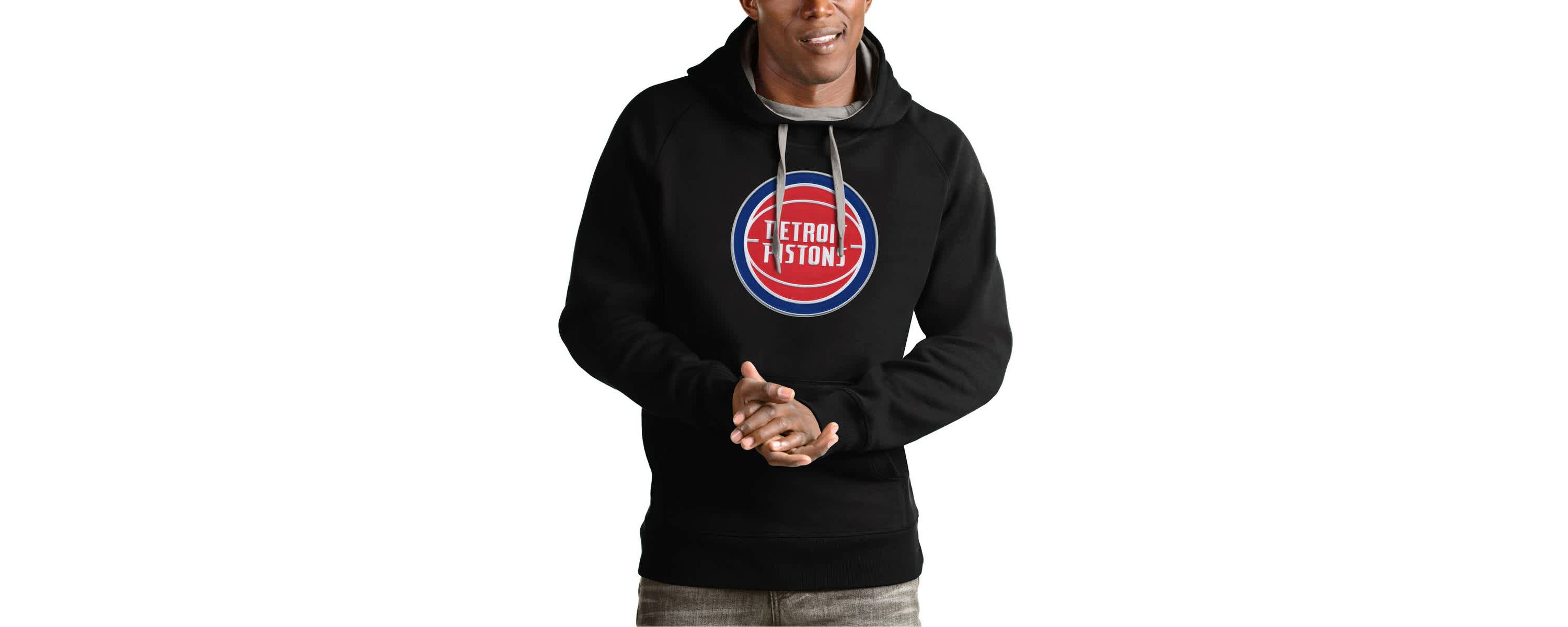 NBA Detroit Pistons Team Logo Victory Pullover Hoodie