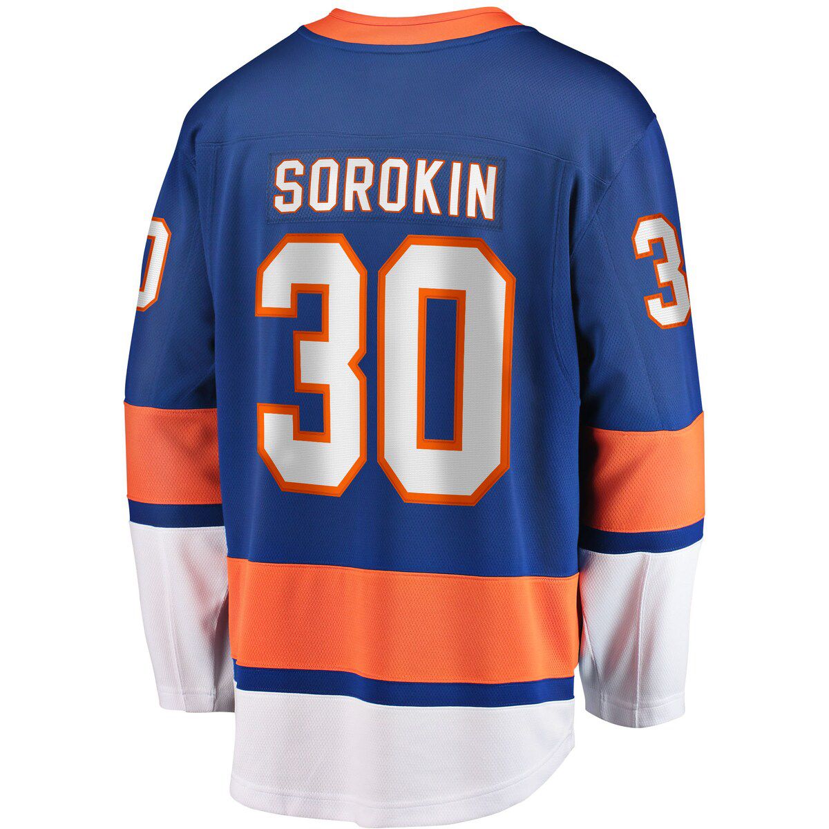 NHL Fanatics Ilya Sorokin New York Islanders Home Breakaway Player Jersey