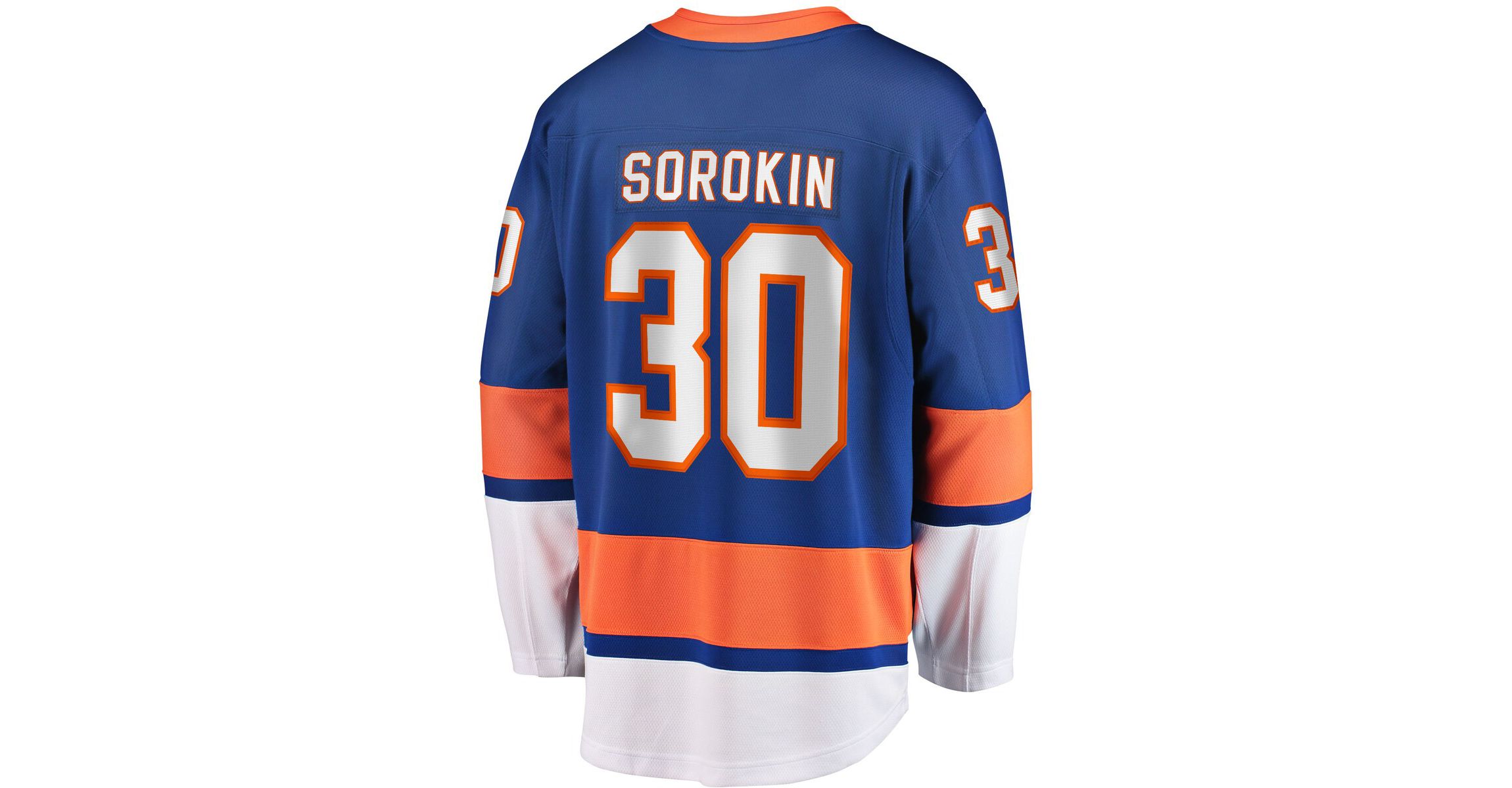 NHL Fanatics Ilya Sorokin New York Islanders Home Breakaway Player Jersey