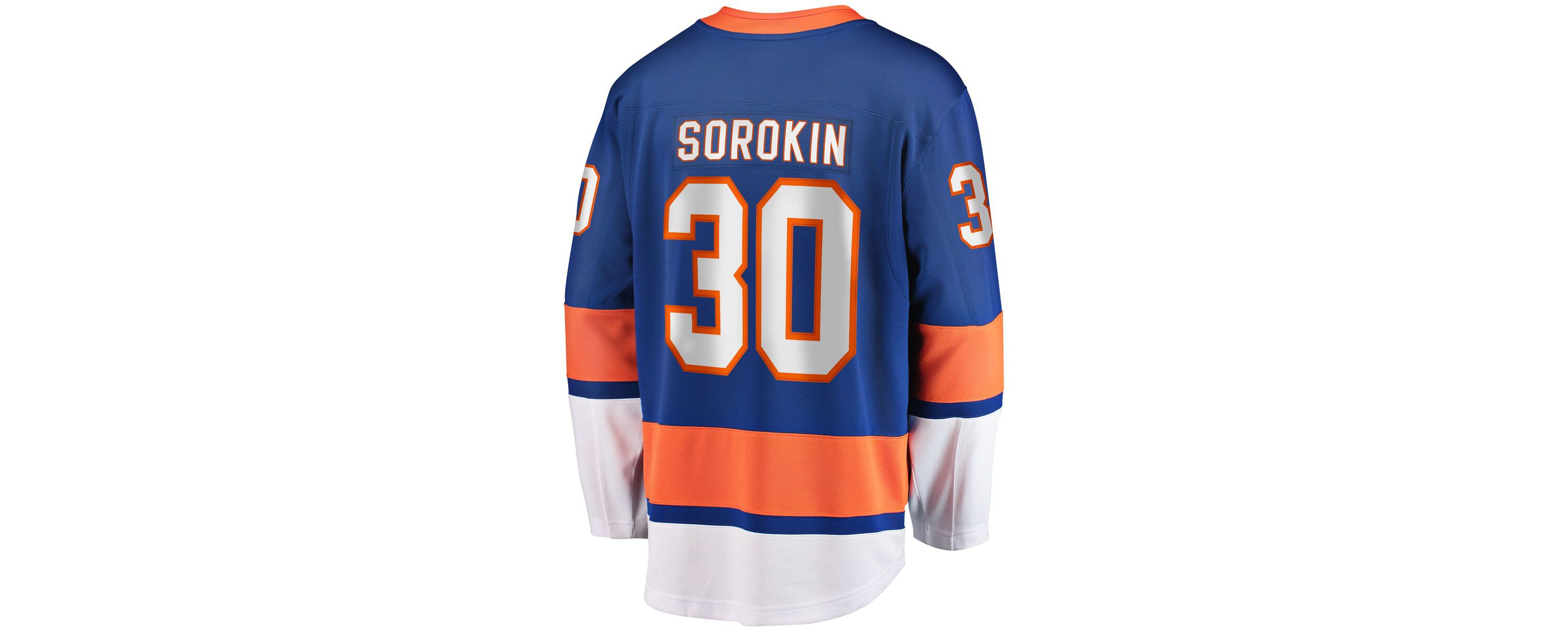 NHL Fanatics Ilya Sorokin New York Islanders Home Breakaway Player Jersey
