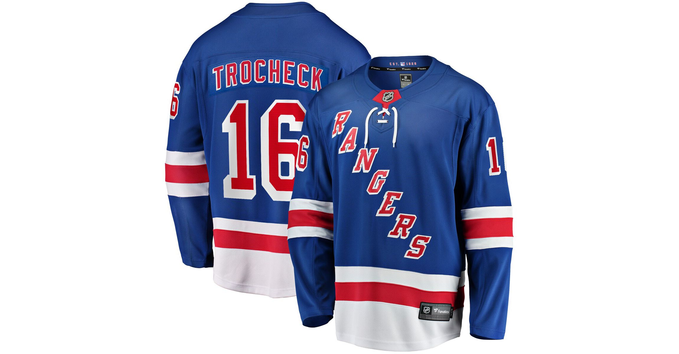 NHL Fanatics Vincent Trocheck New York Rangers Home Breakaway Player Jersey