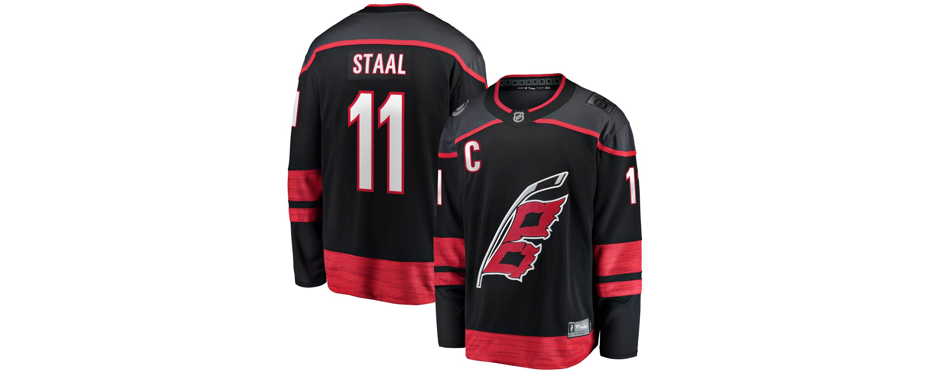 NHL Fanatics Jordan Staal Carolina Hurricanes Home Captain Patch Breakaway Player Jersey