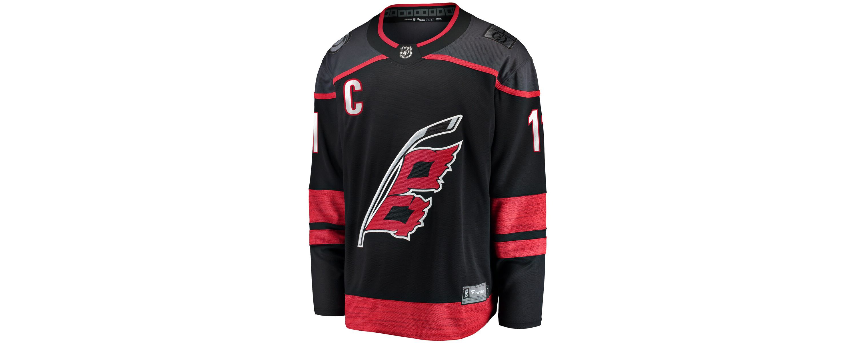 NHL Fanatics Jordan Staal Carolina Hurricanes Home Captain Patch Breakaway Player Jersey