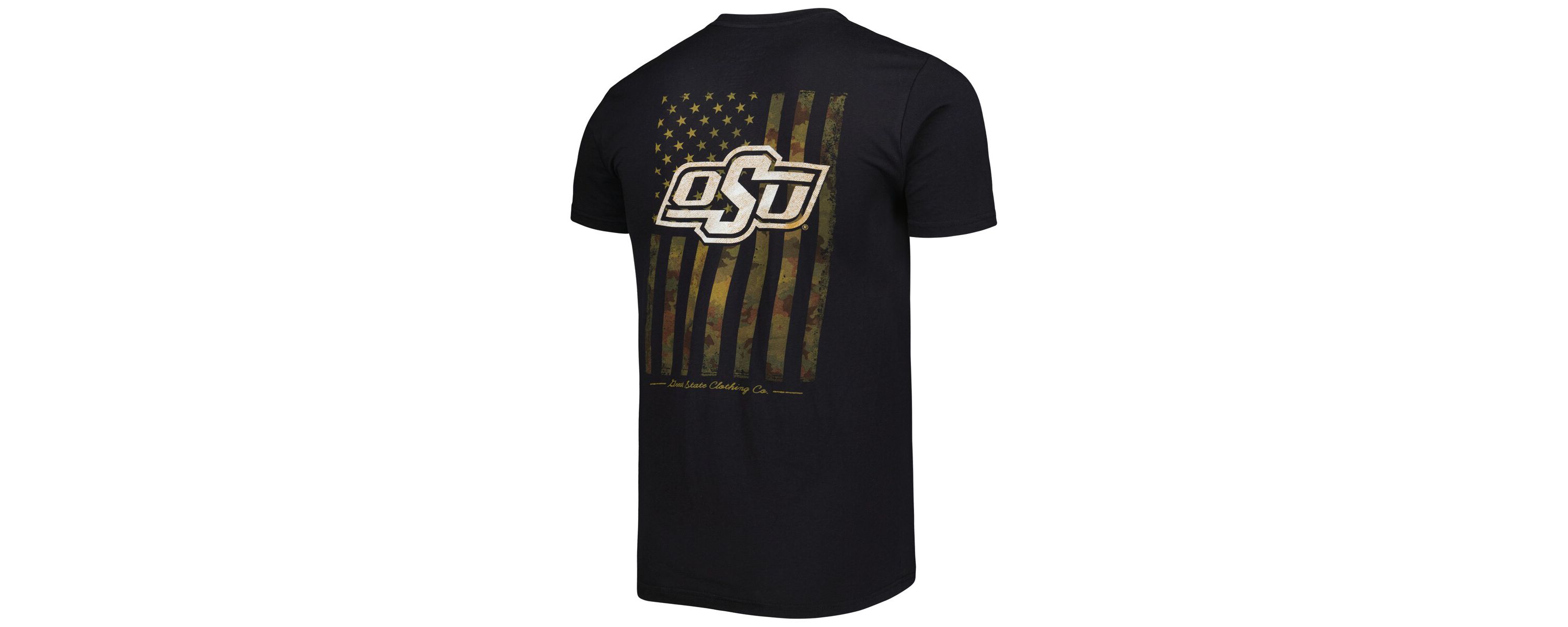 NCAA Oklahoma State Cowboys Flag 2-Hit T-Shirt