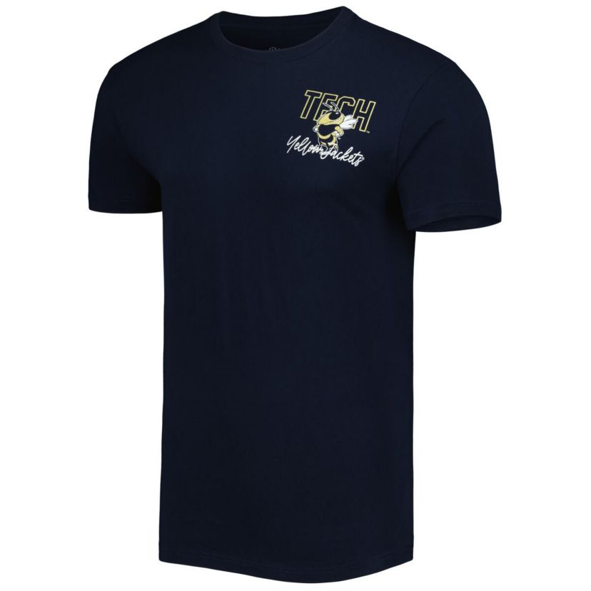 Georgia Tech Yellow Jackets NCAA Georgia Tech Jackets Vintage Through the Years Two-Hit T-Shirt