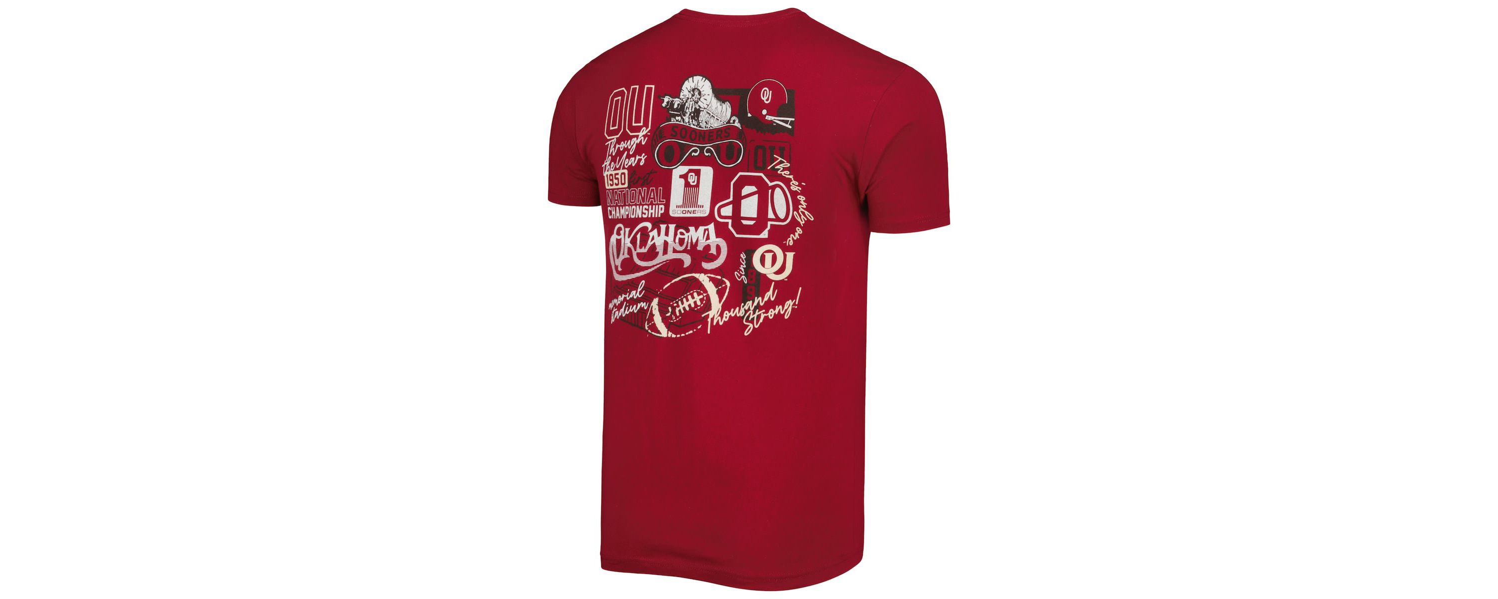 NCAA Oklahoma Sooners Vintage Through the Years Two-Hit T-Shirt