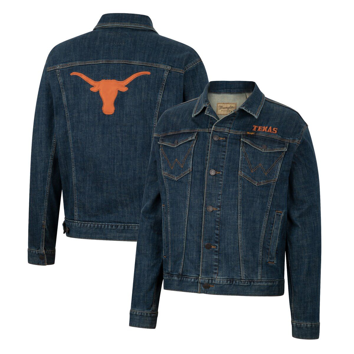 NCAA x Wrangler Texas Longhorns Retro Button-Up Jacket