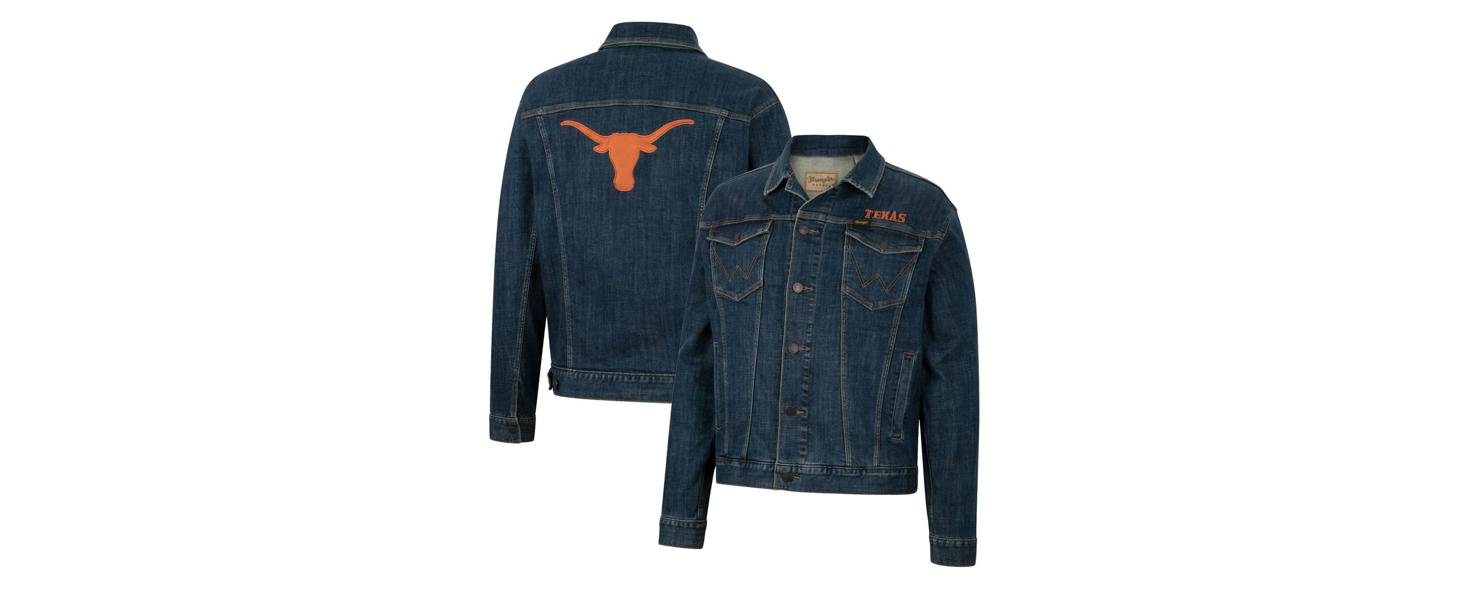 NCAA x Wrangler Texas Longhorns Retro Button-Up Jacket