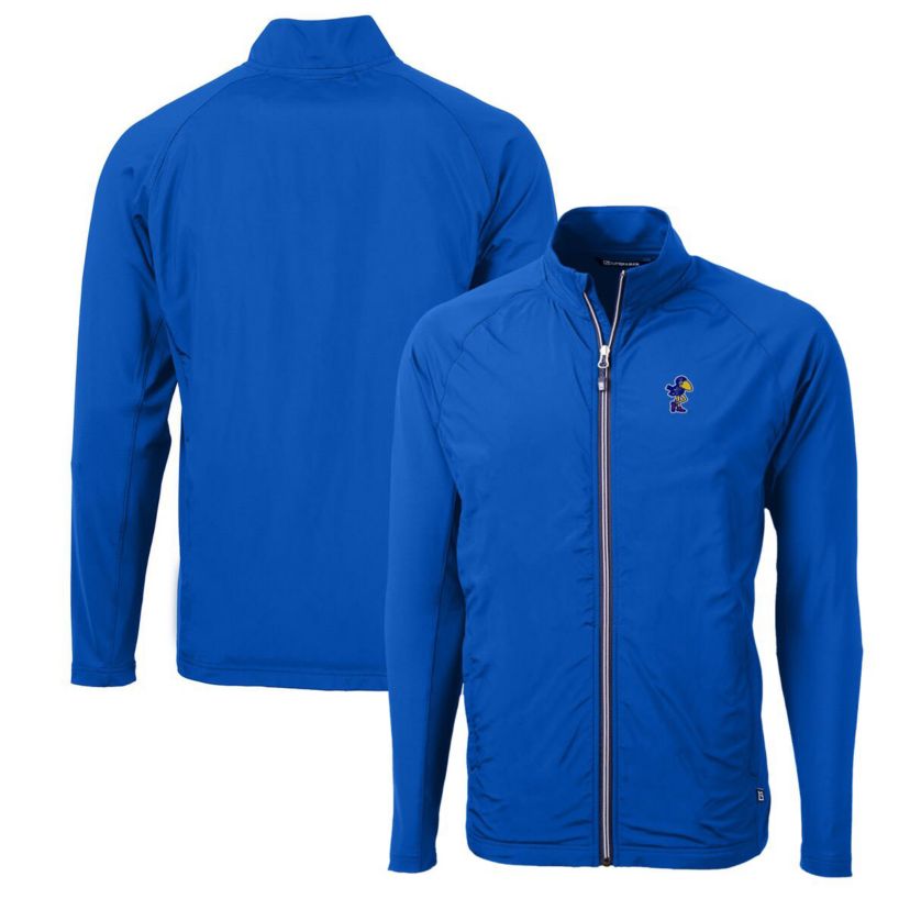 NCAA Kansas Jayhawks Adapt Eco Knit Hybrid Recycled Full-Zip Jacket
