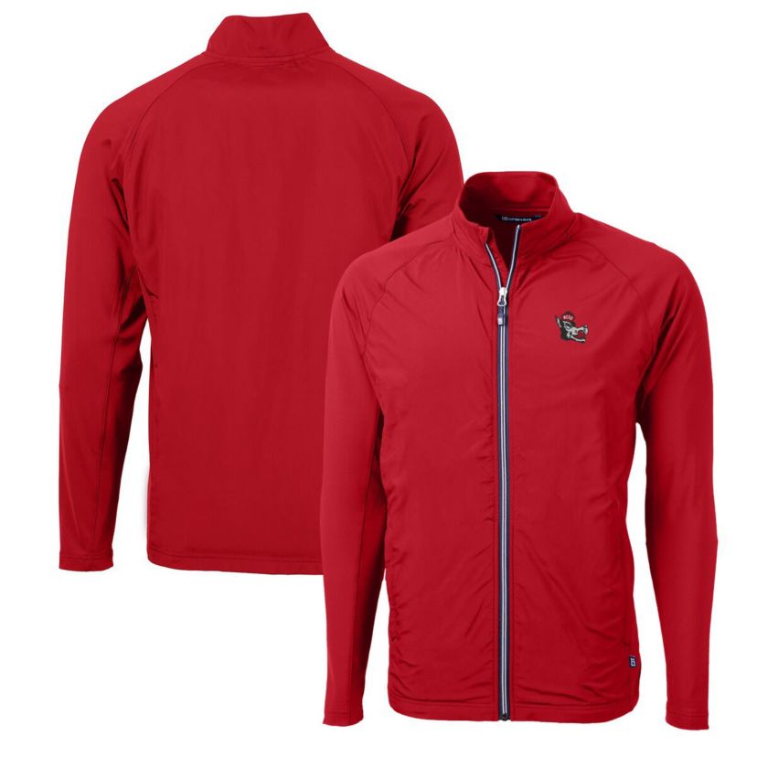 NCAA NC State Wolfpack Adapt Eco Knit Hybrid Recycled Full-Zip Jacket