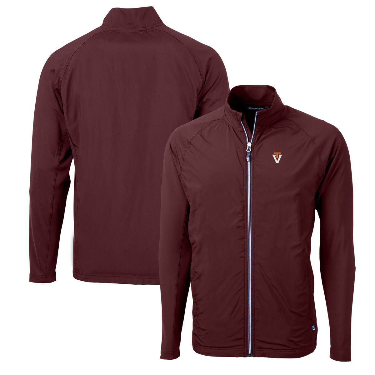 NCAA Virginia Tech Hokies Adapt Eco Knit Hybrid Recycled Full-Zip Jacket
