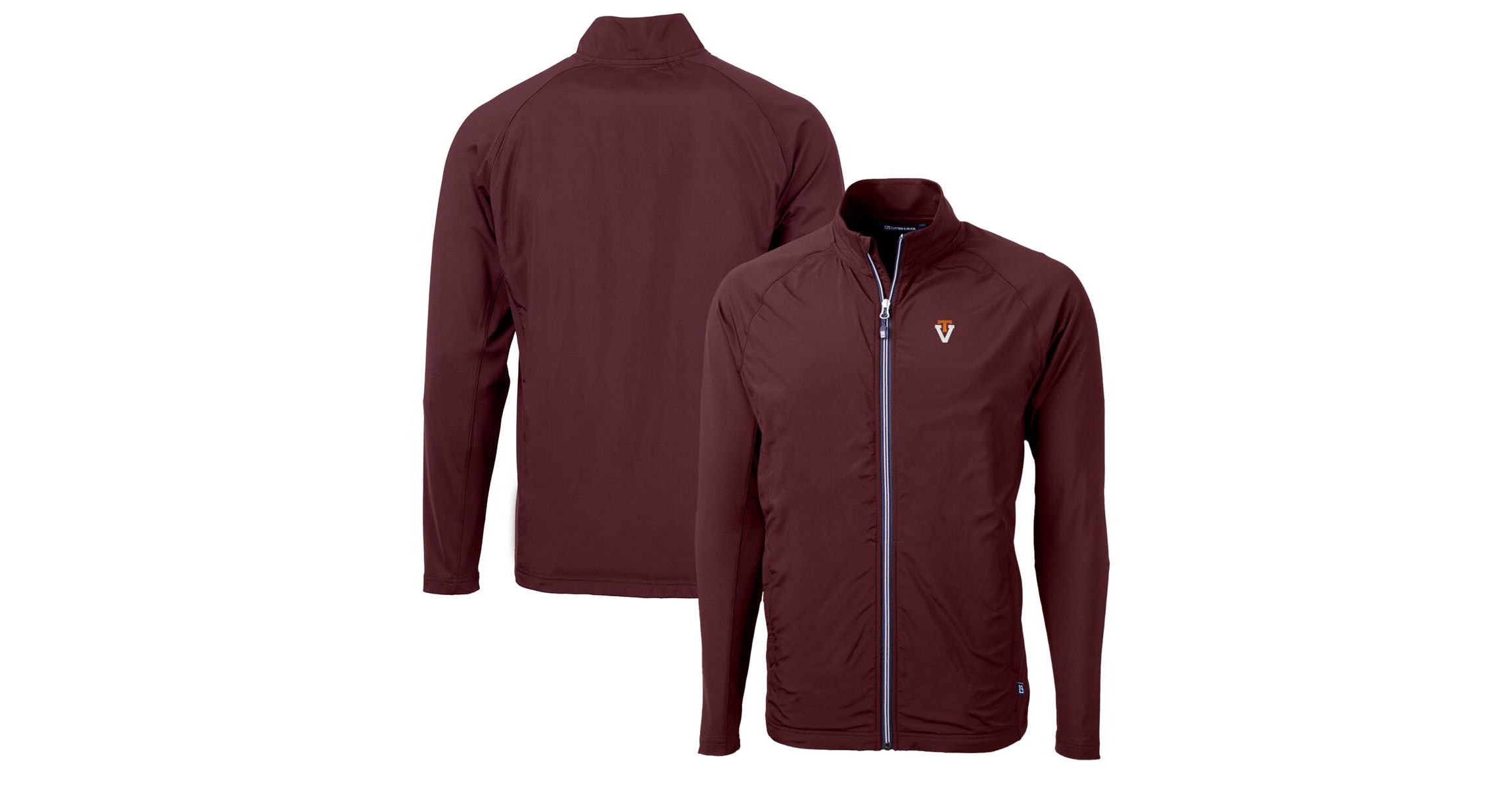 NCAA Virginia Tech Hokies Adapt Eco Knit Hybrid Recycled Full-Zip Jacket