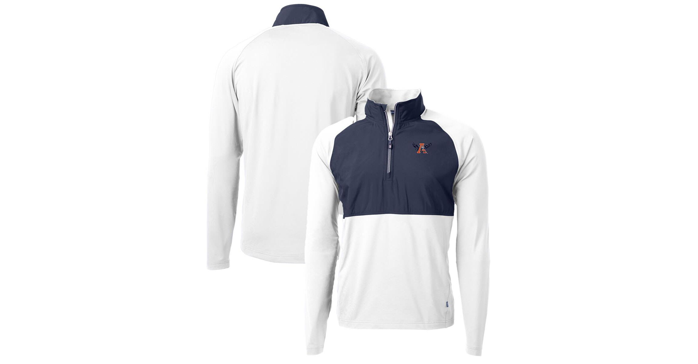 NCAA Auburn Tigers Adapt Eco Knit Hybrid Recycled Quarter-Zip Pullover Top