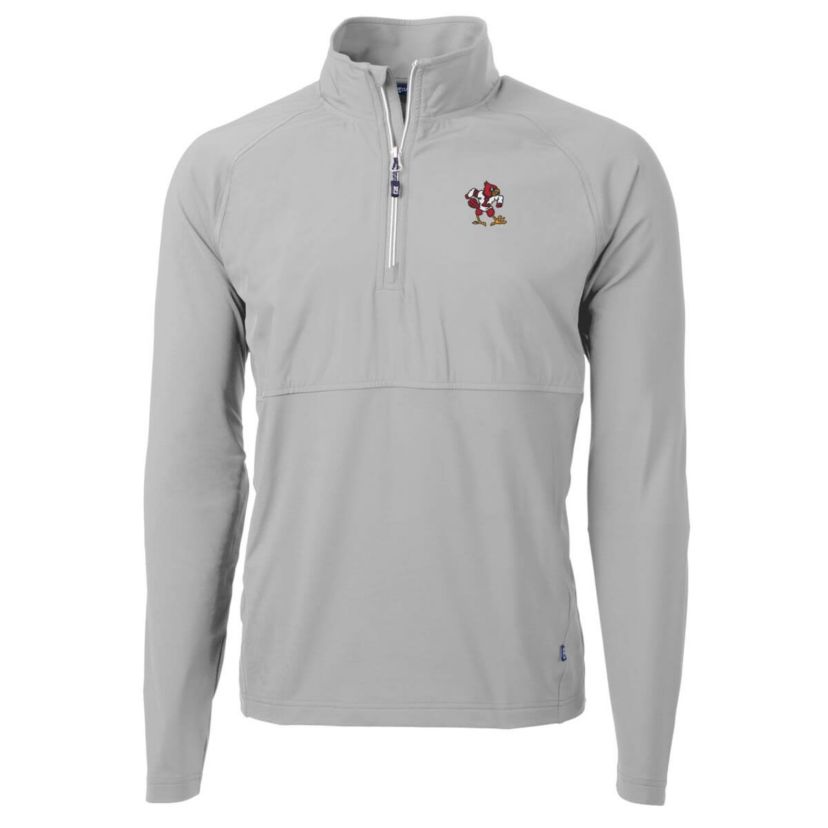 NCAA Louisville Cardinals Adapt Eco Knit Hybrid Recycled Quarter-Zip Pullover Top