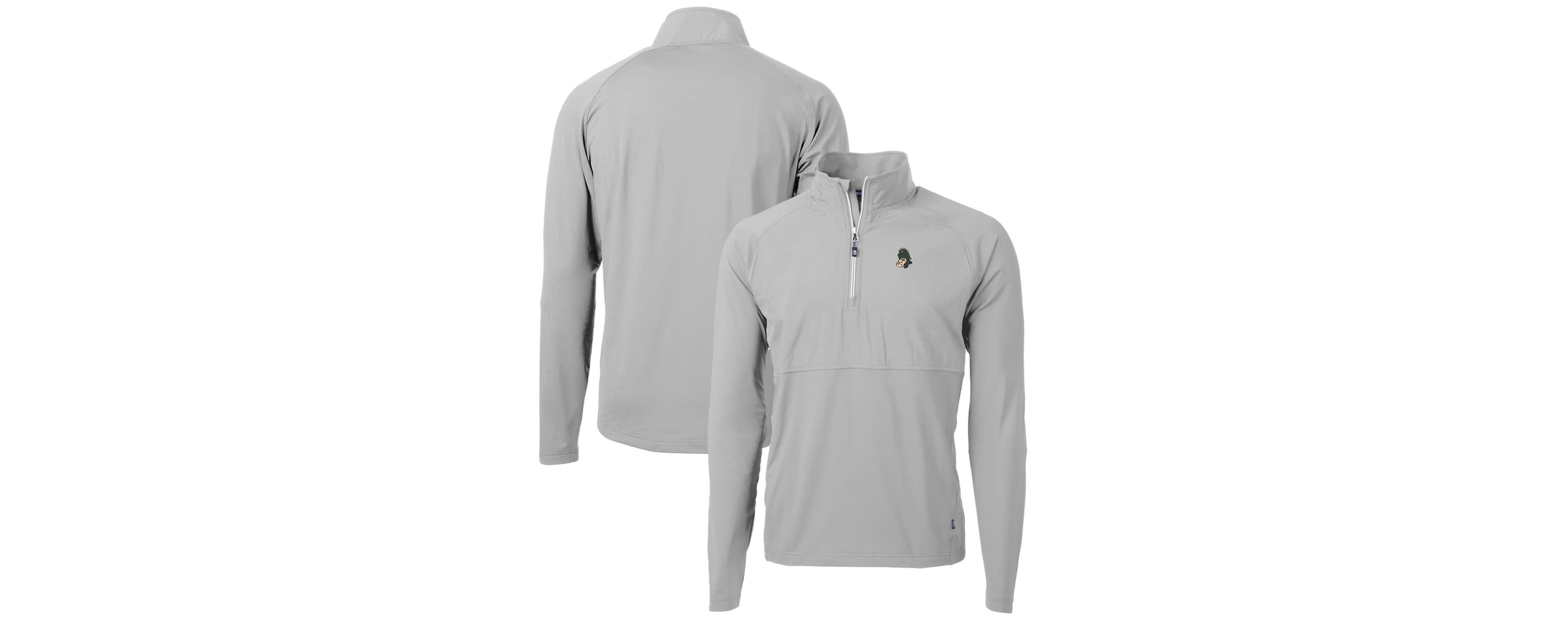 NCAA Michigan State Spartans Adapt Eco Knit Hybrid Recycled Quarter-Zip Pullover Top