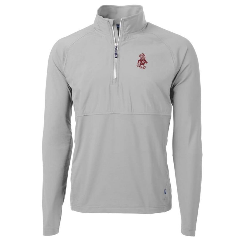 NCAA Washington State Cougars Adapt Eco Knit Hybrid Recycled Quarter-Zip Pullover Top