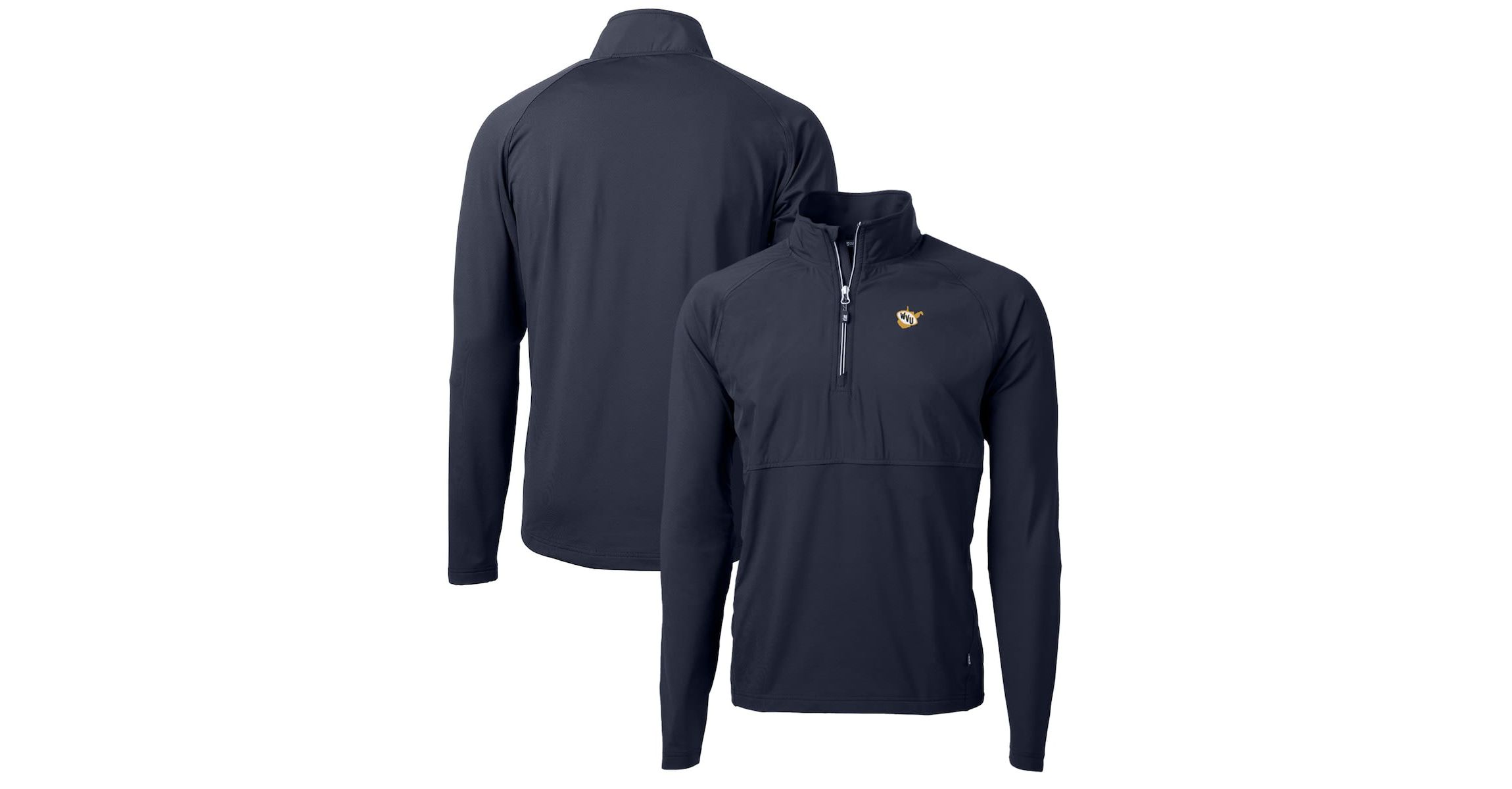 NCAA West Virginia Mountaineers Adapt Eco Knit Hybrid Recycled Full-Zip Logo Jacket