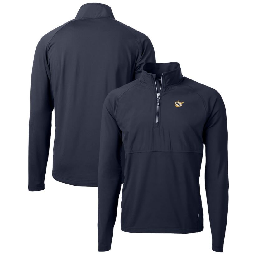 NCAA West Virginia Mountaineers Adapt Eco Knit Hybrid Recycled Full-Zip Logo Jacket
