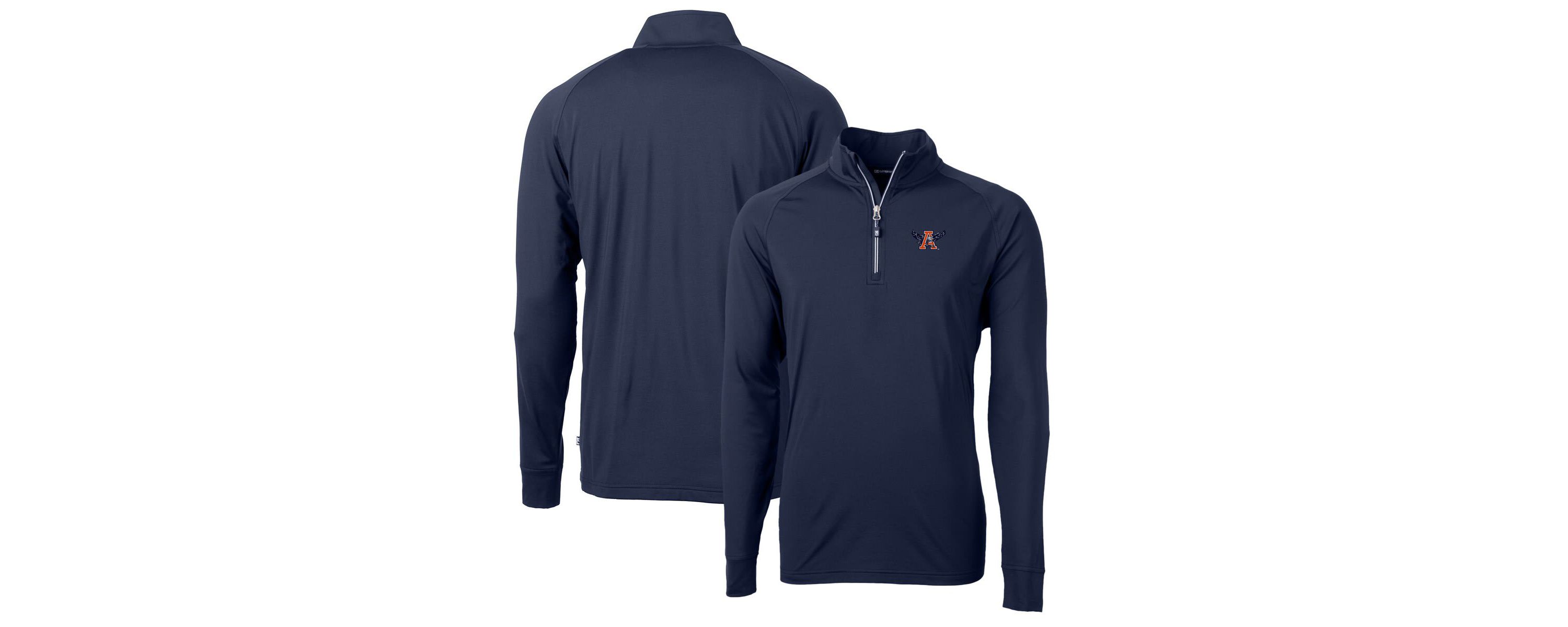 NCAA Auburn Tigers Adapt Eco Knit Stretch Recycled Quarter-Zip Pullover Top