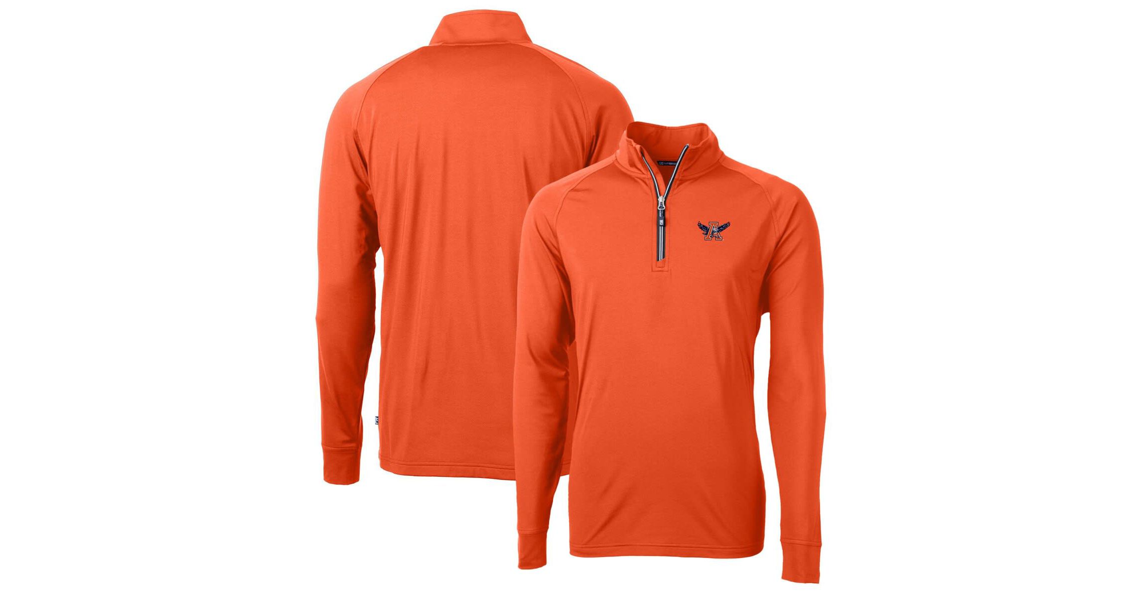 NCAA Auburn Tigers Adapt Eco Knit Stretch Recycled Quarter-Zip Pullover Top