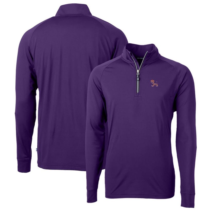 NCAA Clemson Tigers Adapt Eco Knit Stretch Recycled Quarter-Zip Pullover Top