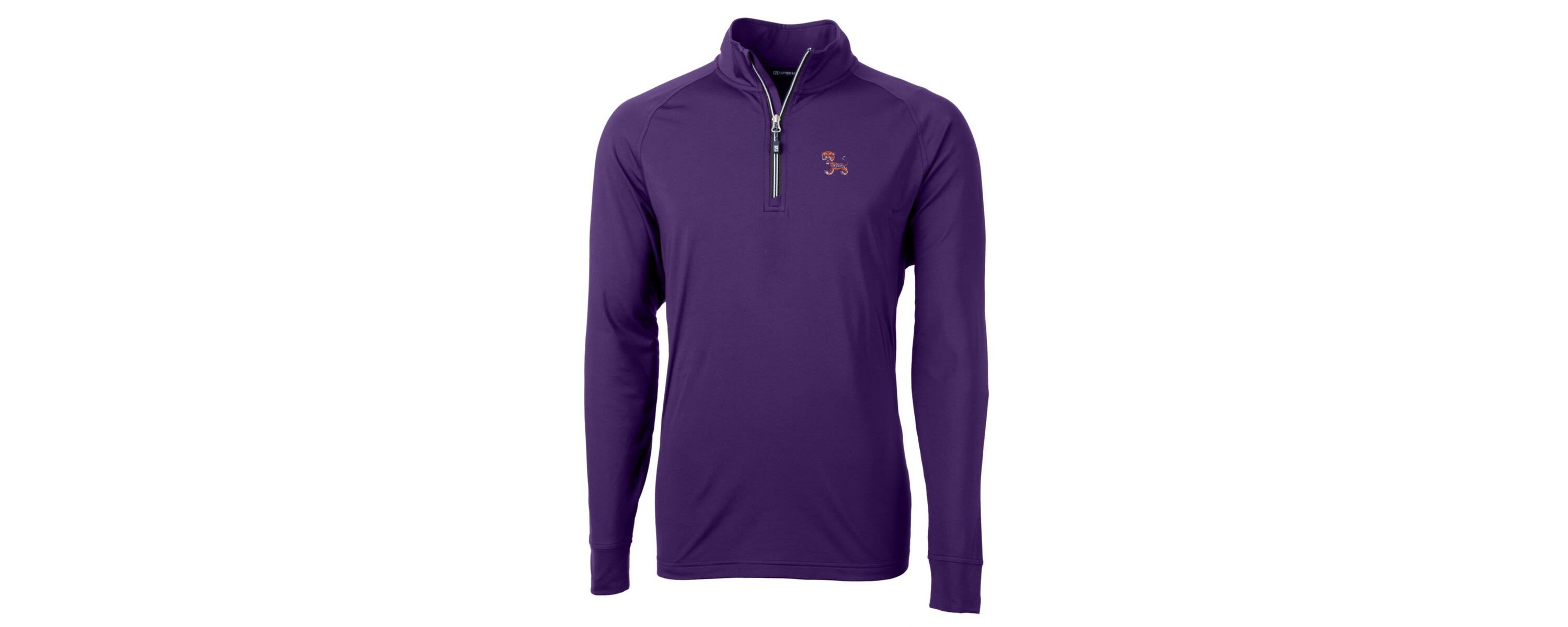 NCAA Clemson Tigers Adapt Eco Knit Stretch Recycled Quarter-Zip Pullover Top