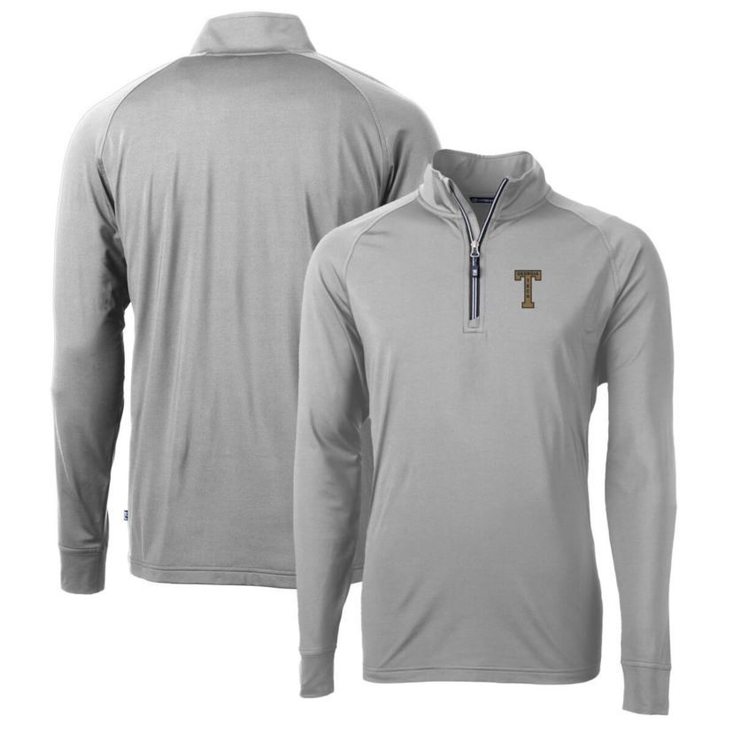 Georgia Tech Yellow Jackets NCAA Georgia Tech Jackets Adapt Eco Knit Stretch Recycled Quarter-Zip Pullover Top