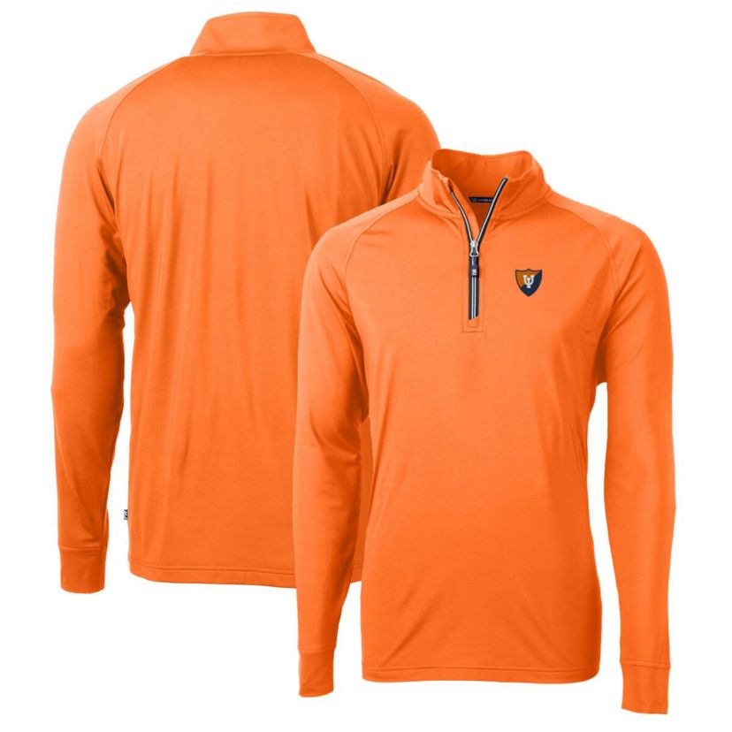 NCAA Illinois Fighting Illini Adapt Eco Knit Stretch Recycled Quarter-Zip Pullover Top