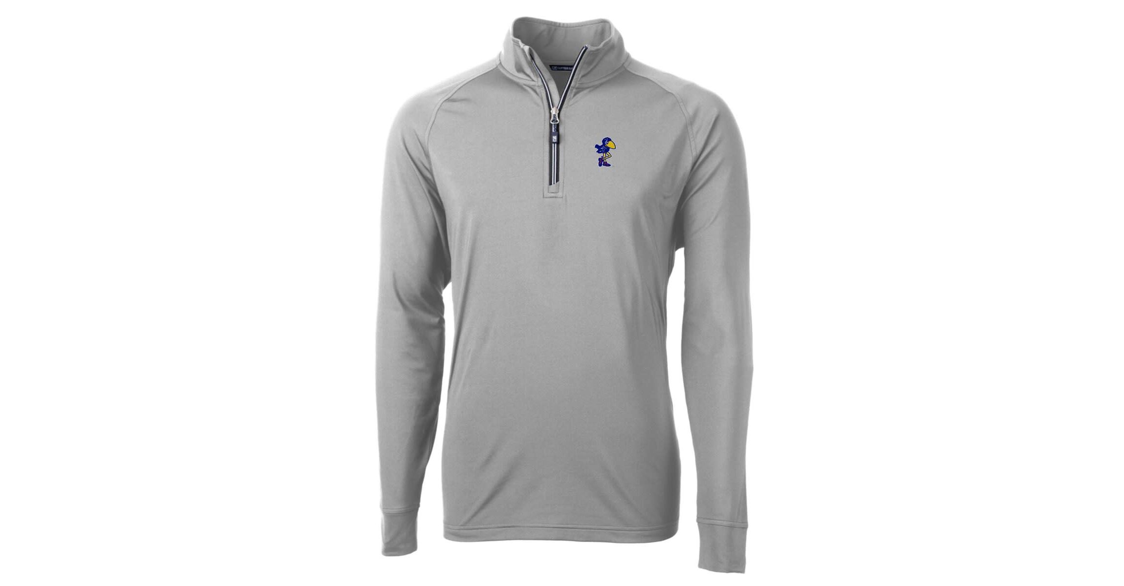NCAA Kansas Jayhawks Adapt Eco Knit Stretch Recycled Quarter-Zip Pullover Top