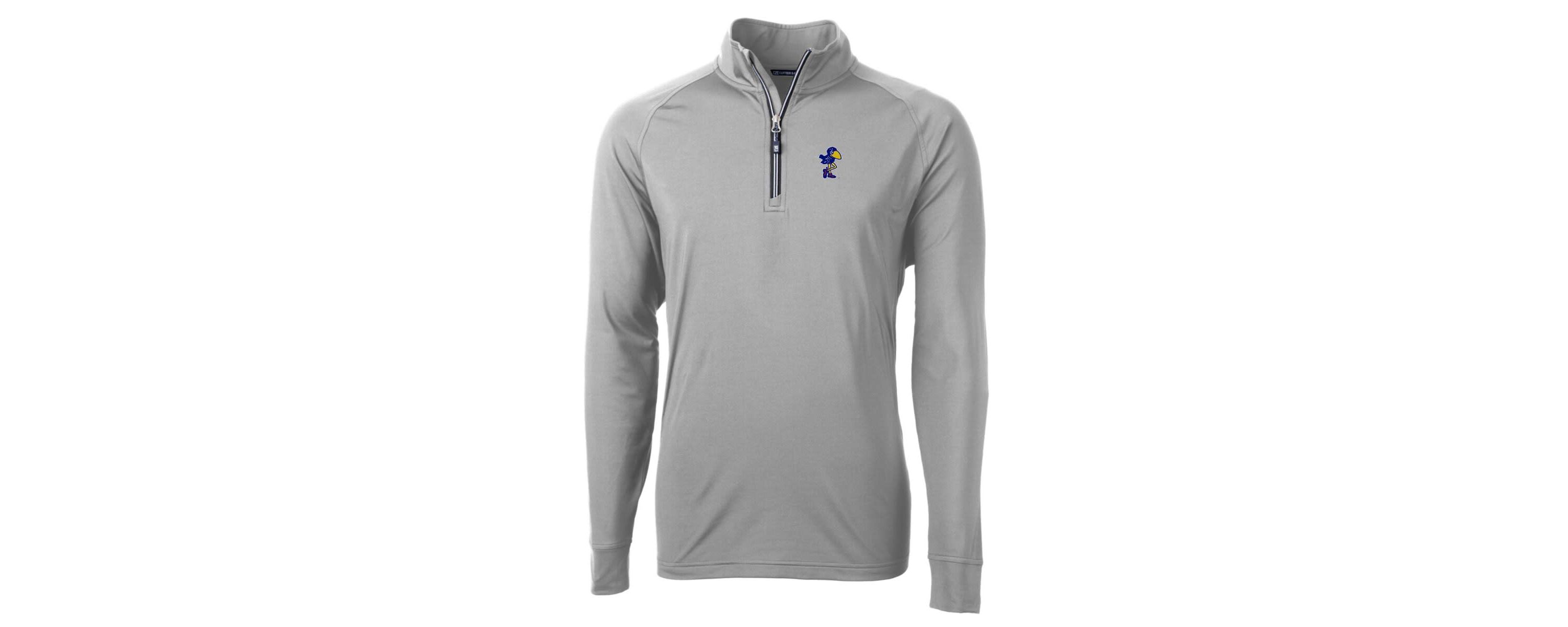 NCAA Kansas Jayhawks Adapt Eco Knit Stretch Recycled Quarter-Zip Pullover Top