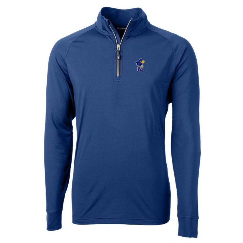 NCAA Kansas Jayhawks Adapt Eco Knit Stretch Recycled Quarter-Zip Pullover Top