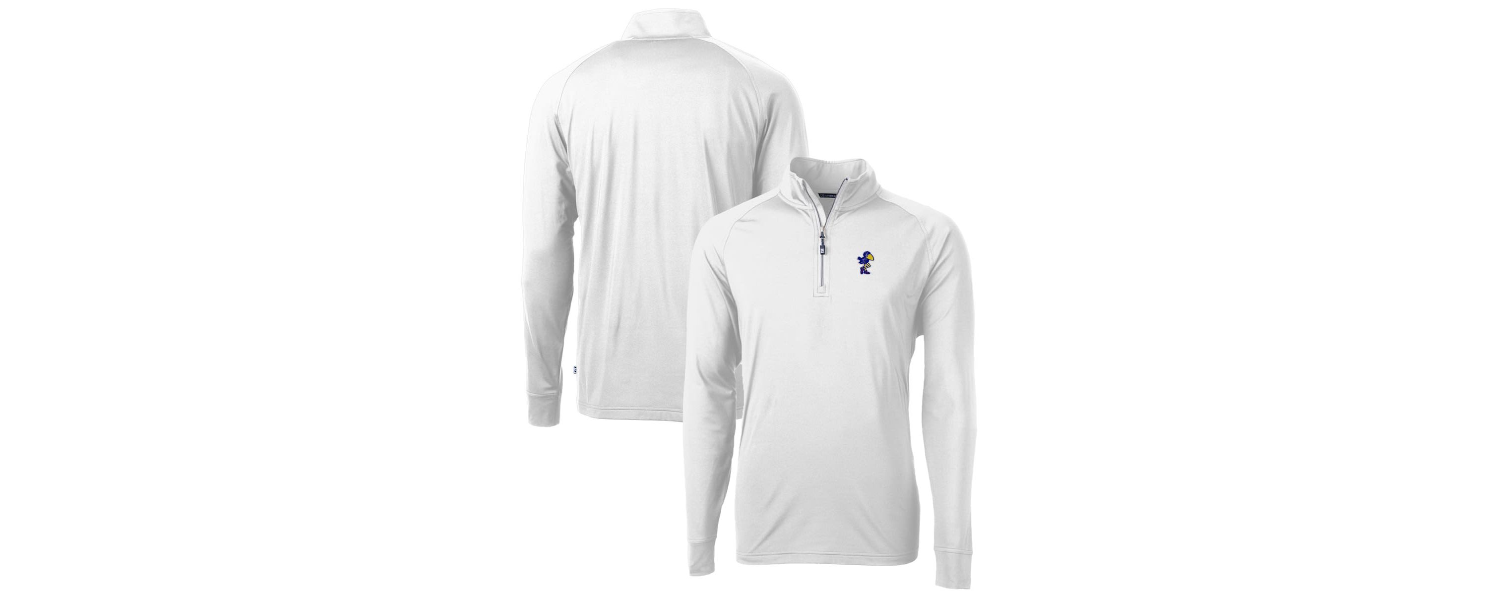NCAA Kansas Jayhawks Adapt Eco Knit Stretch Recycled Quarter-Zip Pullover Top